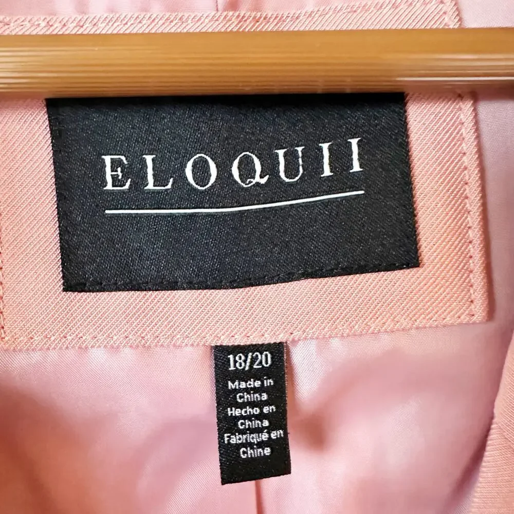 NWT Eloquii Pink Double Breasted Blazer Women's sz 18/20 - Picture 4 of 9